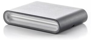 LED2 - LED Vonkajšie nástenné svietidlo FLAT 2xLED/3W/230V IP65 čierna