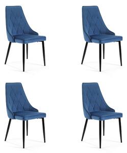 Jedálenská stolička Selvaraj (tmavo modrá) (4ks). Vlastná spoľahlivá doprava až k Vám domov. 1069581