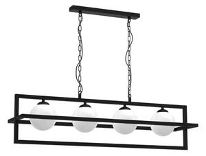 Luster na reťazi DIEGO 4xE14/40W/230V čierna