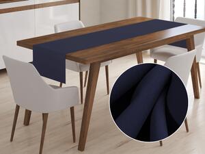 Biante Dekoračný behúň na stôl Rongo RG-055 Temne modrý 20x140 cm