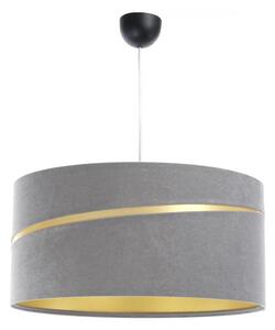 Luster na lanku SWING 1xE27/60W/230V šedá/zlatá