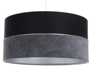 Luster na lanku TWIST 1xE27/60W/230V čierna/šedá/strieborná