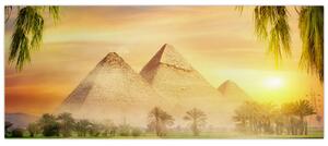 Obraz - Pyramídy (120x50 cm)