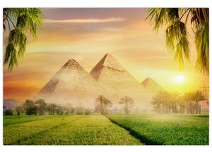 Obraz - Pyramídy (90x60 cm)
