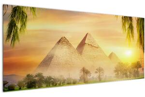 Obraz - Pyramídy (120x50 cm)