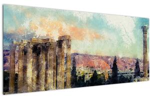 Obraz - Akropolis, Atény, Grécko (120x50 cm)