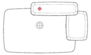 Axor Bouroullec - Umývadlo 866 x 553mm s 2 poličkami alpská biela, 1 otvor pre batériu, 19944110
