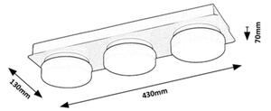 Rabalux 75003 - LED Stropné kúpeľňové svietidlo ATTICHUS 3xLED/6W/230V IP44