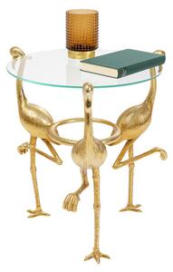 Flamingo príručný stolík zlatý