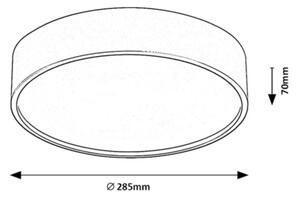 Rabalux 75012 - LED Stropné svietidlo so senzorom LARCIA LED/19W/230V IP44 biela