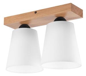 Prisadený luster LULA 2xE27/60W/230V dub