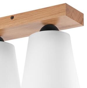 Prisadený luster LULA 2xE27/60W/230V dub