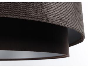 Luster na lanku DOBLO 1xE27/60W/230V pr. 60 cm hnedá/strieborná