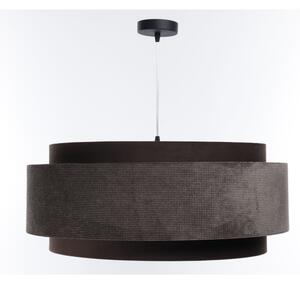 Luster na lanku DOBLO 1xE27/60W/230V pr. 60 cm hnedá/strieborná