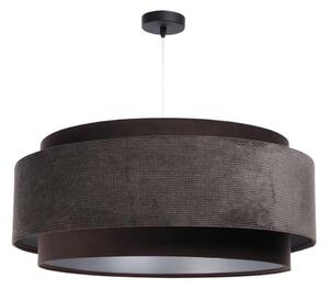 Luster na lanku DOBLO 1xE27/60W/230V pr. 60 cm hnedá/strieborná