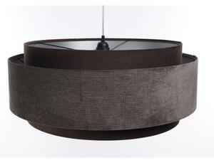 Luster na lanku DOBLO 1xE27/60W/230V pr. 60 cm hnedá/strieborná