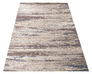 Dizajnový koberec s melírovaním hnedej béžovej a modrej farby Béžová Šírka: 200 cm | Dĺžka: 290 cm