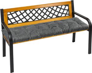 Prešívaný vankúš na lavicu – 40 x 120 cm – grafitový