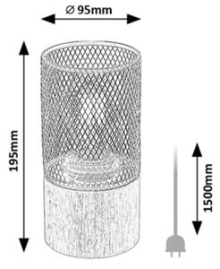Rabalux 74040 - Stolná lampa CALLUM 1xE27/25W/230V buk