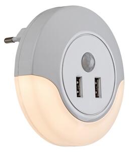 Rabalux 76012 - LED Nočné svetlo do zásuvky so senzorom DEMBO LED/13,9W/230V