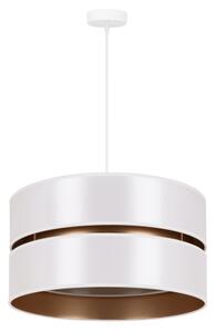 Duolla - Luster na lanku DUO 1xE27/15W/230V pr. 40 cm biela/zlatá