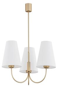 Argon 6267 - Luster na tyči SAFIANO 3xE27/15W/230V zlatá