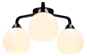 Prisadený luster CALDERA 3xE27/60W/230V čierna
