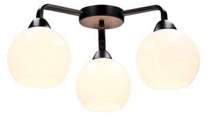 Prisadený luster CALDERA 3xE27/60W/230V čierna