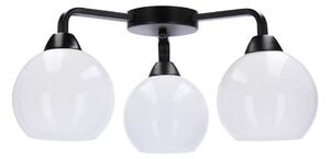 Prisadený luster CALDERA 3xE27/60W/230V čierna