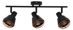 Bodové svietidlo NERIA 3xE14/40W/230V čierna/medená