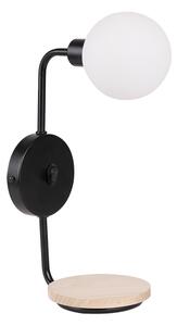 Nástenná lampa PONIO 1xG9/25W/230V čierna/buk