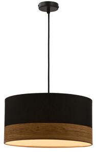 Luster na lanku PORTO 1xE27/60W/230V čierna/hnedá