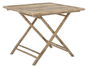 MUZZA Bambusový jedálenský stôl sole 90 x 90 cm prírodný