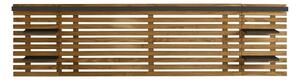 Čierne/prírodné čelo postele z borovicového dreva 240x62 cm Nidra - Marckeric