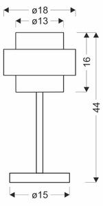 Stolná lampa SPIEGA 1xE27/60W/230V zlatá/čierna