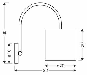 Nástenná lampa ATLANTA 1xE27/40W/230V biela
