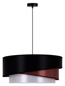 Duolla - Luster na lanku KOBO 1xE27/15W/230V pr. 45 cm čierna/vínová/strieborná