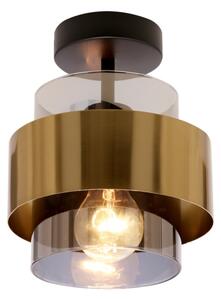Prisadený luster SPIEGA 1xE27/60W/230V zlatá/čierna