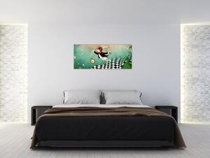 Obraz - Fantasy zajačik (120x50 cm)