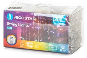 Aigostar LED vonkajší vianočný reťazec 200xLED, 8 funkcií, 5x2m, IP44