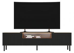 TV stolík FREDO 1 - hnedý / čierny