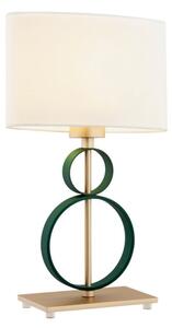Argon 8317 - Stolná lampa PERSEO 1xE27/15W/230V 42 cm krémová/zelená