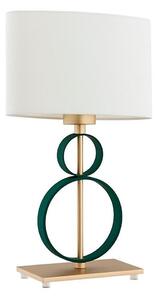 Argon 8317 - Stolná lampa PERSEO 1xE27/15W/230V 42 cm krémová/zelená
