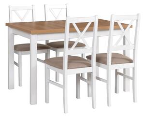 MEBLINE Stôl ALBA 1 + stoličky NILO 10 (4ks.) - súprava DX9