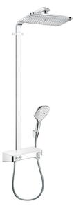Hansgrohe Raindance E, Showerpipe 360 1jet s termostatom ShowerTablet Select 300, biela/chrómová, HAN-27288400