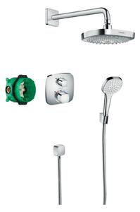 Hansgrohe Croma Select E, sprchový systém pod omietku s termostatom Ecostat E, chrómová, HAN-27294000