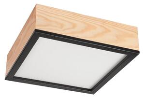 Stropné svietidlo NATURAL SQUARE 2xE27/15W/230V 31x31 cm borovica/čierna