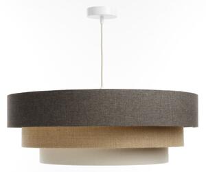Luster na lanku BOHO TRINITI 1xE27/60W/230V šedá/béžová/krémová