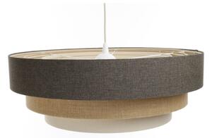Luster na lanku BOHO TRINITI 1xE27/60W/230V šedá/béžová/krémová