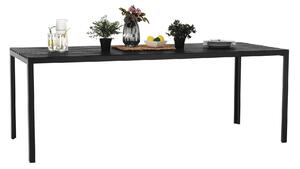 KONDELA Záhradný stôl, 205 cm, čierna, ABELO